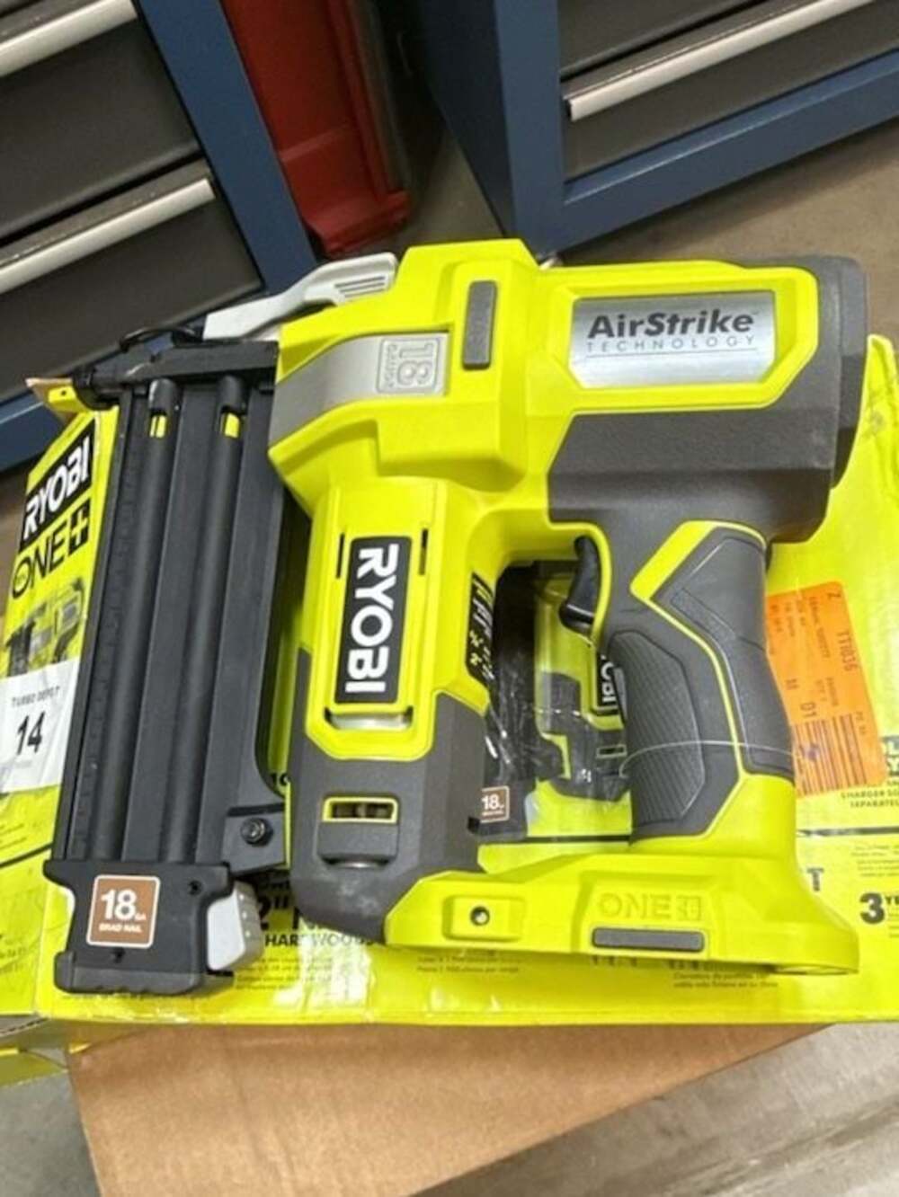 RYOBI ONE+ 18V 18-Gauge Cordless AirStrike Brad Nailer P321